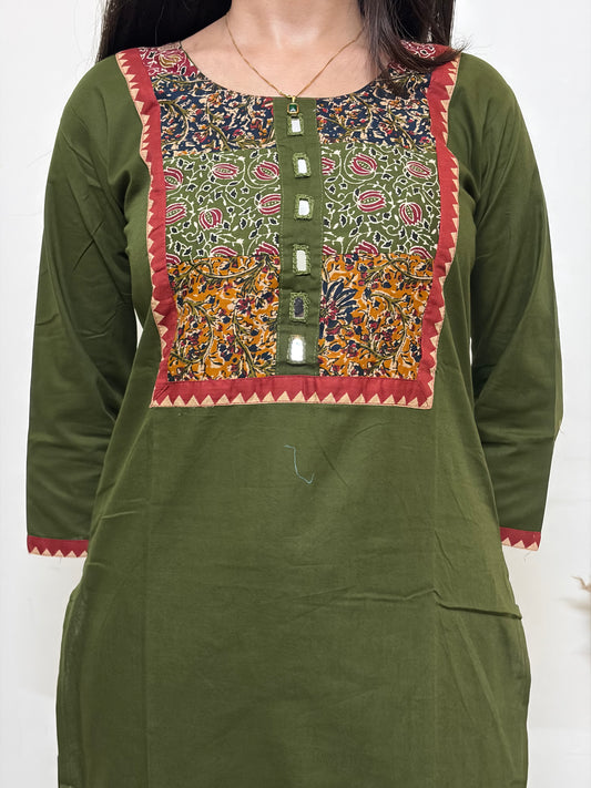 Urban Essential Two-Piece Set | Breathable Cotton Co-ord | Green