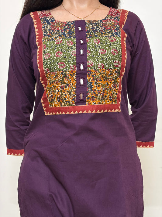 Urban Essential Two-Piece Set | Breathable Cotton Co-ord | Purple