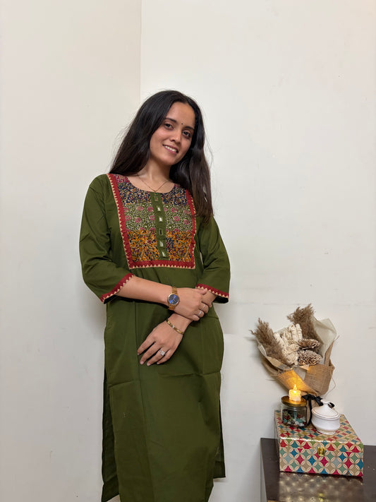 Urban Essential Two-Piece Set | Breathable Cotton Co-ord | Green